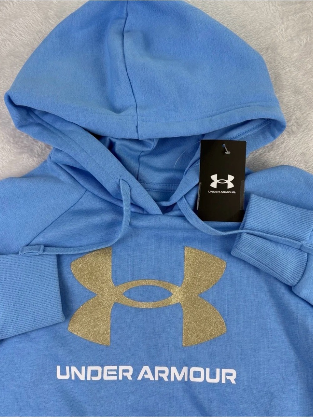 Under Armour Women's Rival Fleece Glitter Logo Hoodie